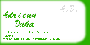 adrienn duka business card